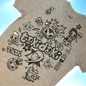 Tokidoki Cactus Rocker Adios Skulls Graffiti Design T-Shirt Men’s Large Tee NWT